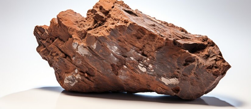 Fossilized excrement sample With copyspace for text