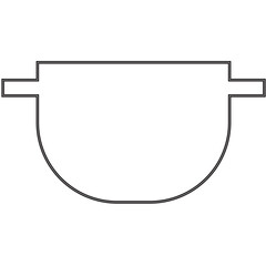 Digital png illustration of cooking pot on transparent background