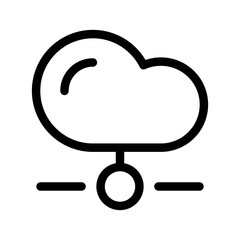 Cloud Server Icon Vector Symbol Design Illustration