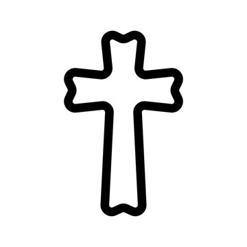 Cross Icon Vector Symbol Design Illustration