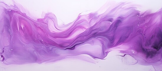 Purple distressed acrylic canvas with abstract flow art printing and paint splash liquid wavy...
