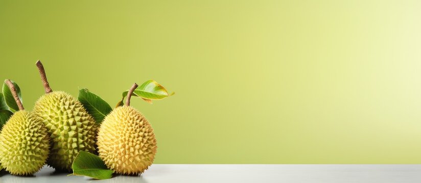 Thai fruit lambutan isolated on a isolated pastel background Copy space