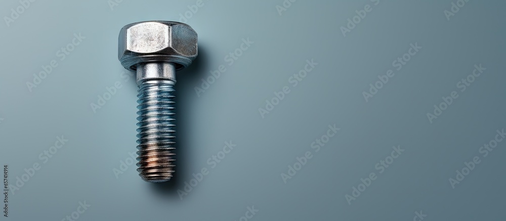Poster copy space image on isolated background with nuts and bolts