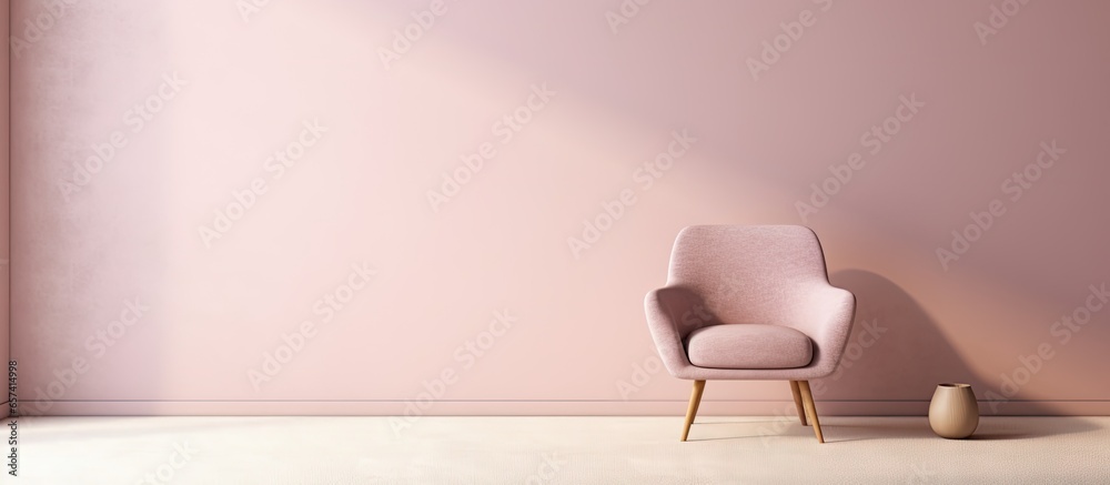 Poster copy space image on isolated background carpet for interior decoration rendered in cgi