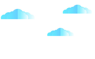 3d clouds isolated