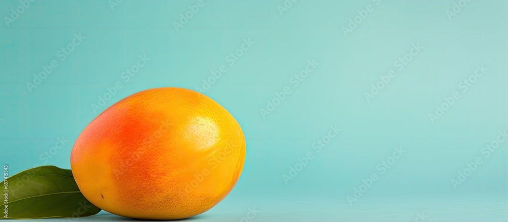 Poster copy space image on isolated background with a mango