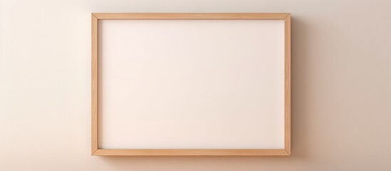 copy space image on isolated background with empty wooden frame for design