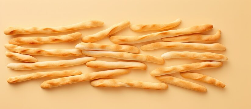 copy space image on isolated background showcases bread sticks