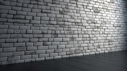 White Brick Wall Texture Old Vintage Grunge Pattern Background