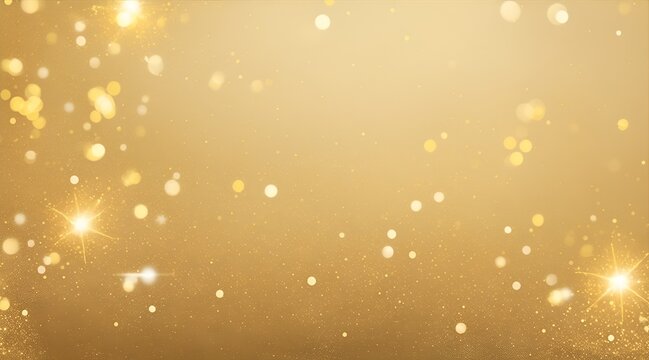 golden christmas particles and sprinkles for a holiday celebration like christmas or new year. shiny golden lights. wallpaper background for ads or gifts wrap and web design

