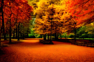 autumn scenery 
Generative AI