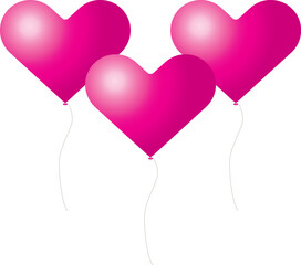 ハートのバルーン
