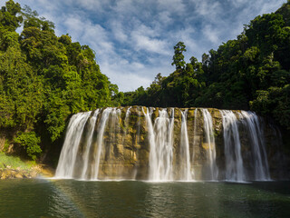 Sunlight over the Tinuy-an Falls in Bislig, Surigao del Sur. Philippines.