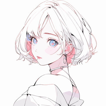 Anime Girl Comic Style