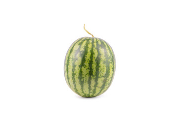 A watermelon on a white background