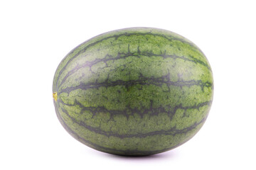 Watermelon ripe isolated on white background with clipping path