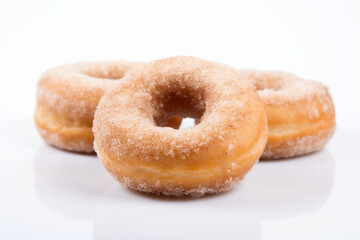 Obraz na płótnie Canvas photo of three plain donuts
