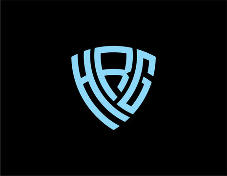 HRG creative letter logo design vector icon illustration