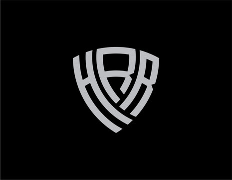 HRR creative letter logo design vector icon illustration