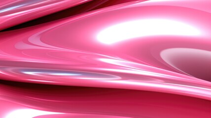 The close up of a glossy metal surface in pink color with a soft focus. Generative AI AIG30. generative AI