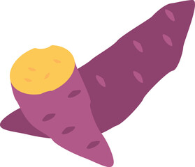 Simple sweet potato illustration - for kids