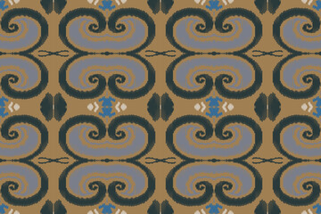Ikat Damask Paisley Embroidery Background. Ikat Chevron Geometric Ethnic Oriental Pattern Traditional. Ikat Aztec Style Abstract Design for Print Texture,fabric,saree,sari,carpet.