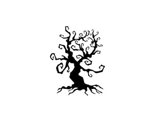 Halloween on a white background. Vector illustration