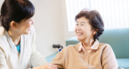 Fototapeta premium 介護イメージ