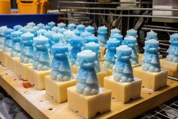 Fototapeta premium winter-themed candle molds ready for wax
