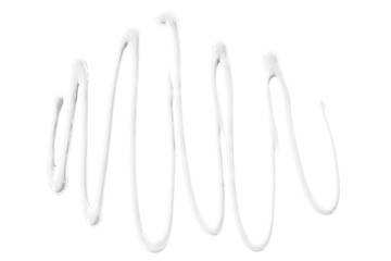 white watercolor drop zigzag isolated on transparent background
