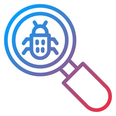 Obraz premium Vector Design Bug Search Icon Style