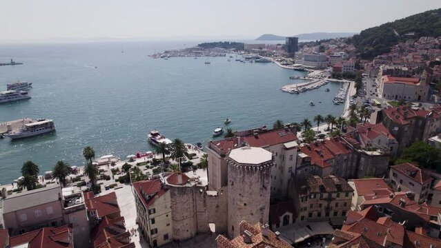 Split, Croatia's Voćni trg: Historic charm, stone buildings, Adriatic vibe