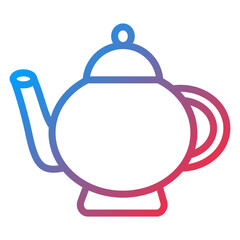 Vector Design Tea Pot Icon Style