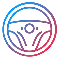 Vector Design Steering Wheel Icon Style