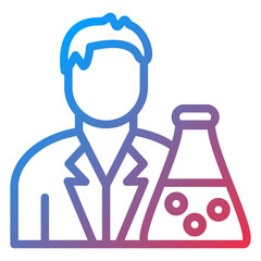 Vector Design Chemist Icon Style