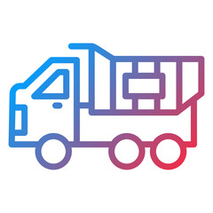 Vector Design Dump Truck Icon Style