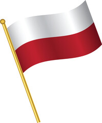 Poland Flag vector illustration eps10.