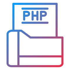 Vector Design Php File Icon Style