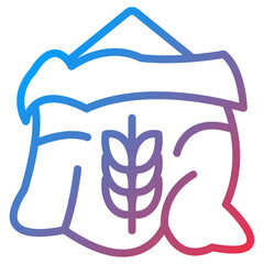 Vector Design Wheat Sack Icon Style