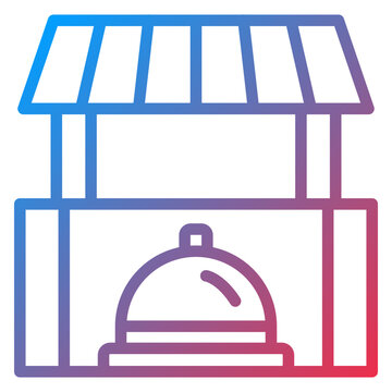 Vector Design Food Cart Icon Style