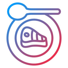 Vector Design Lunch Icon Style