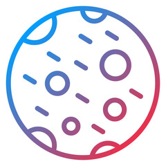 Vector Design Moon Icon Style © designing ocean