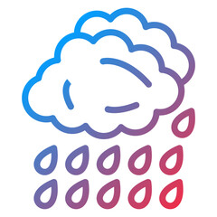 Vector Design Rain Icon Style