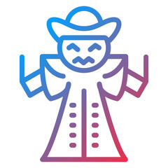 Vector Design Scarecrow Icon Style