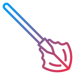 Vector Design Shovel Icon Style