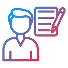 Vector Design Independent Contractor Icon Style