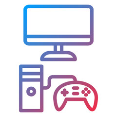 Vector Design Computer Game Icon Style