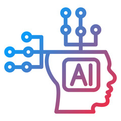 Vector Design Artificial Intelligence Icon Style