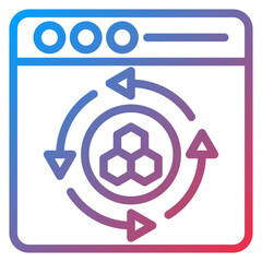 Vector Design Cell Reprogramming Icon Style