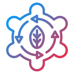 Vector Design Ecological Integration Icon Style